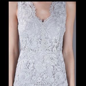 DKNY Gray Lace Cocktail Dress
